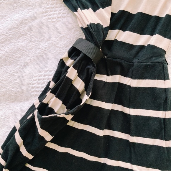 Max Rave black and cream striped tunic with ribbon - Picture 2 of 5